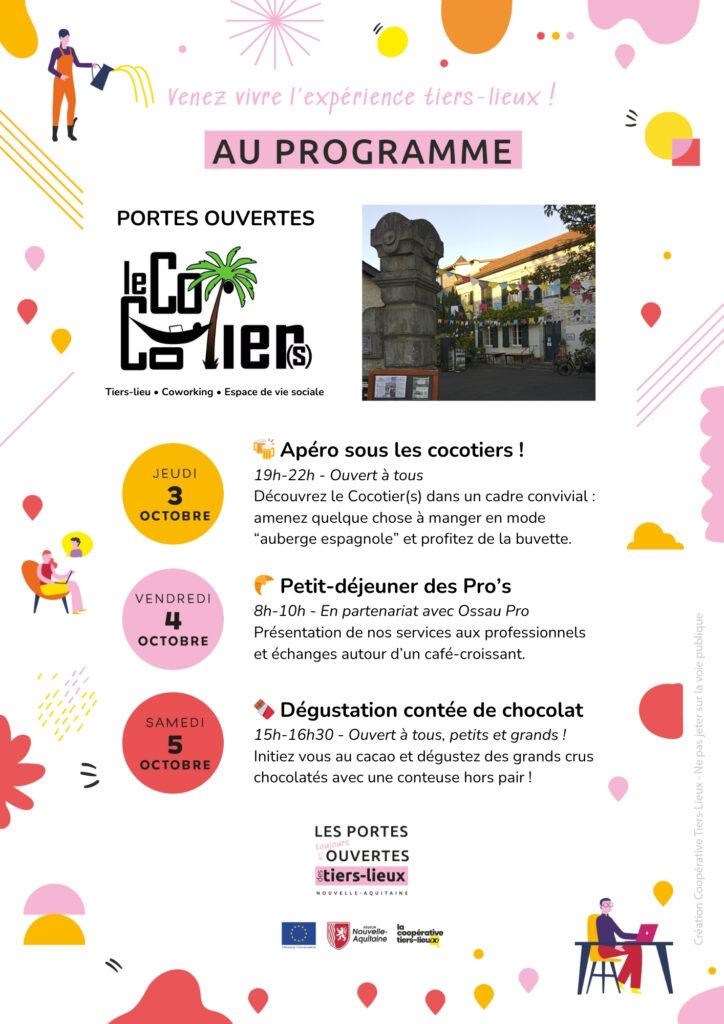 portes ouvertes cocotiers 2024 programme